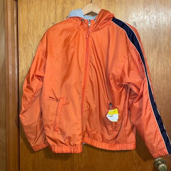 •NY♦️CLASSICS SPORTS•GRAY & ORANGE REVERSIBLE SKI JACKET SIZE SMALL EUC (UNISEX) - Picture 4 of 9